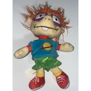8" Chuckie RUGRATS Plush Bean Stuffed Orange Hair NICKELODEON 2017 Chucky